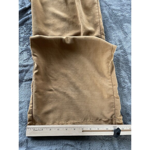 Free People Nothin to Say Pleated Pant Womens Small Gold Brown Wide  Lagenlook - Picture 16 of 16